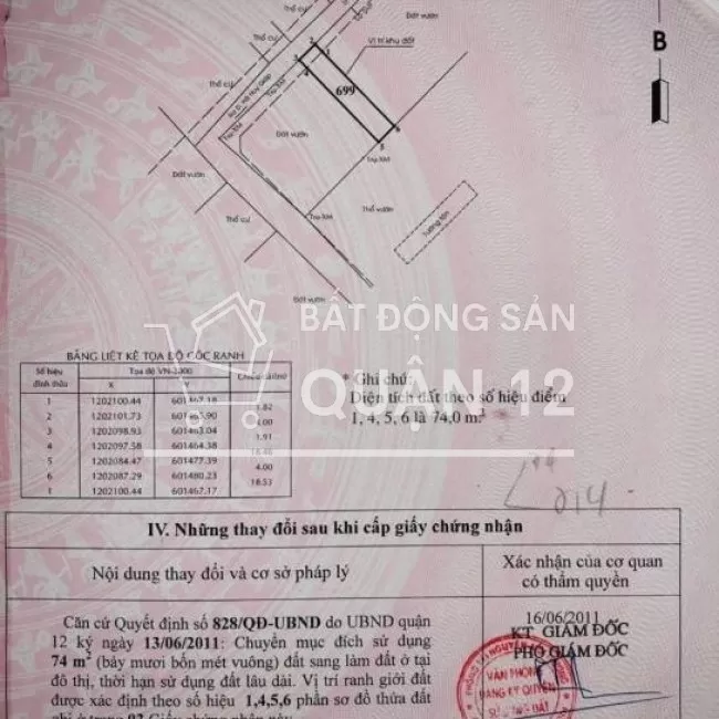 Chính chủ bán đất 4x20 đường hà huy giáp hẻm 5m cách ngã 4 ga 200m