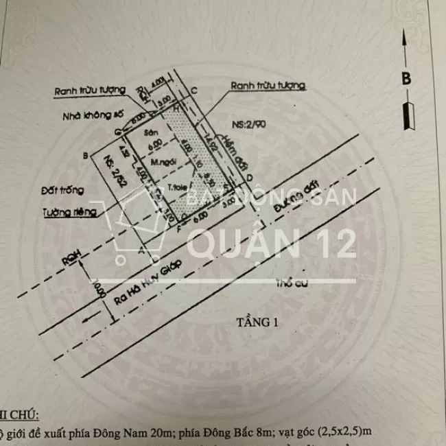 Đất bán mặt tiền quận 12 thạnh lộc 40