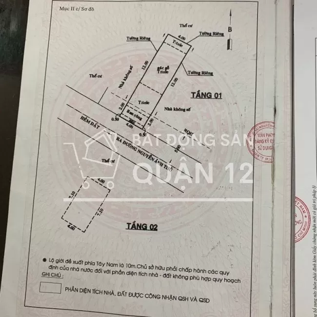 Bán Nhà 1/ Dương Thị Mười 4x14(58m2) Hẻm xe hơi