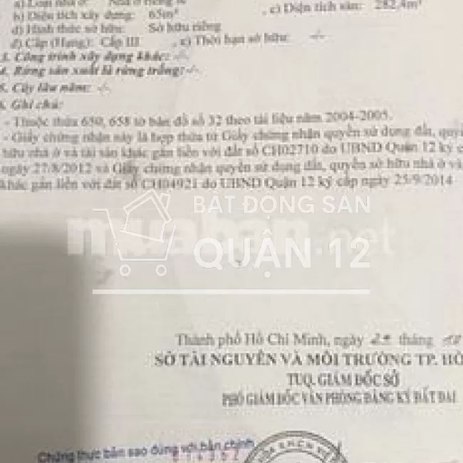 Bán nhà mặt tiền Nguyễn ảnh Thủ hai mặt góc vị trí đẹp q12