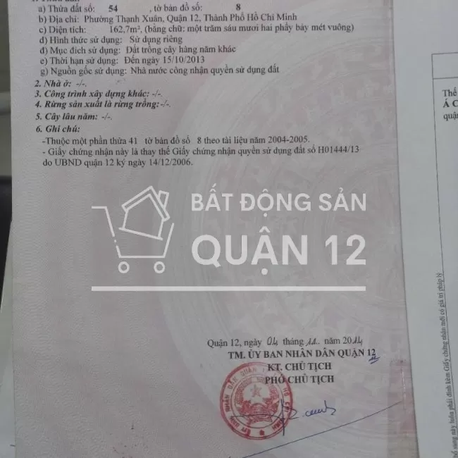 Bán nhà 1 xuyệt 776 Quốc lộ 1, KP5, P.Thạnh Xuân, Q.12. 7ty5