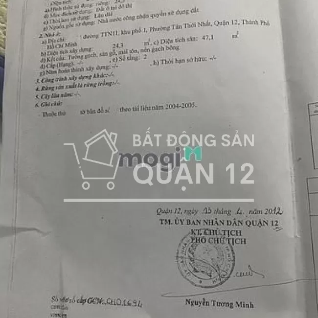 Bán nhà đường trường chinh, gần chợ lạc quang, 4x8, 1 trệt 1 lầu sân