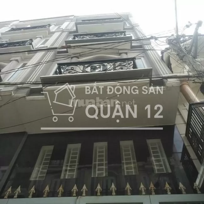 Bán nhà mới 4x14; 4 lầu. Làm VP tốt; 200m ra QL1A; 4pn,5wc