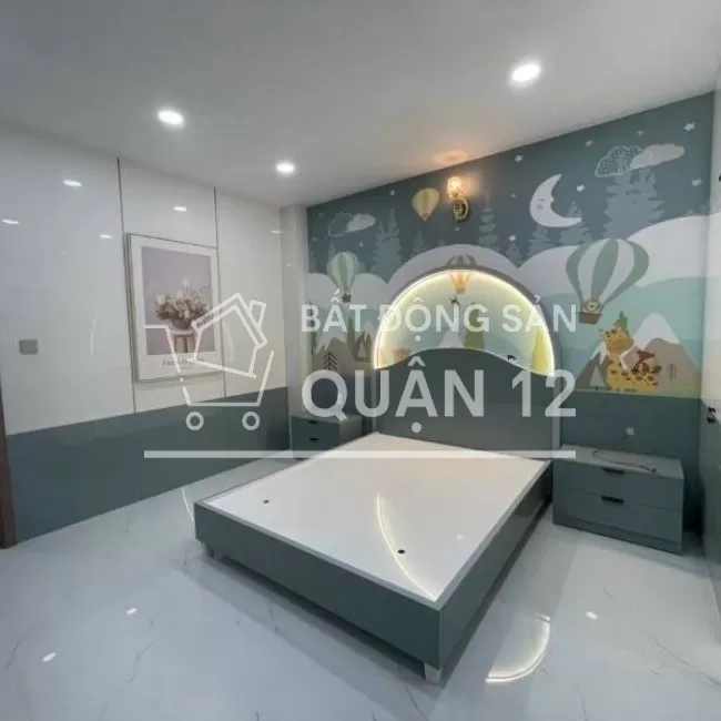 Bán nhà An Phú Đông 4x15m 1 trệt 3 lầu có hồ bơi trước nhà giá 5.9 tỷ 