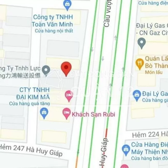 Cho thuê nhà 2 mặt tiền Hà Huy Giáp chưa qua Quốc Lộ 1A