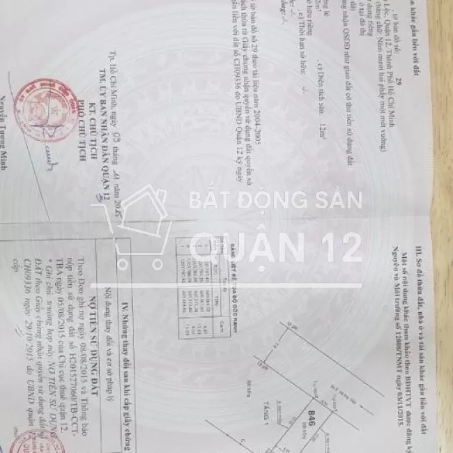 Đất 4x14 1 xẹt Hà Huy Giáp hẻm 7m cách cầu ngã 4 Ga 50m