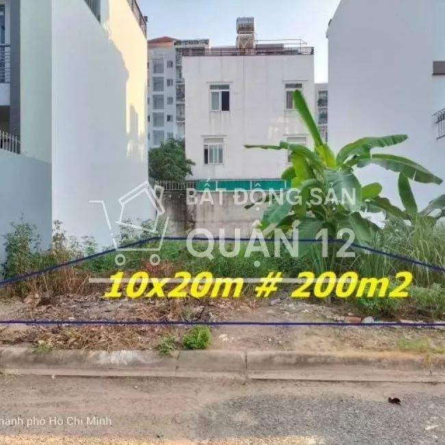 Bán đất khu biệt thự quận 12 hẻm 1 sẹc đường Lê Thị Riêng