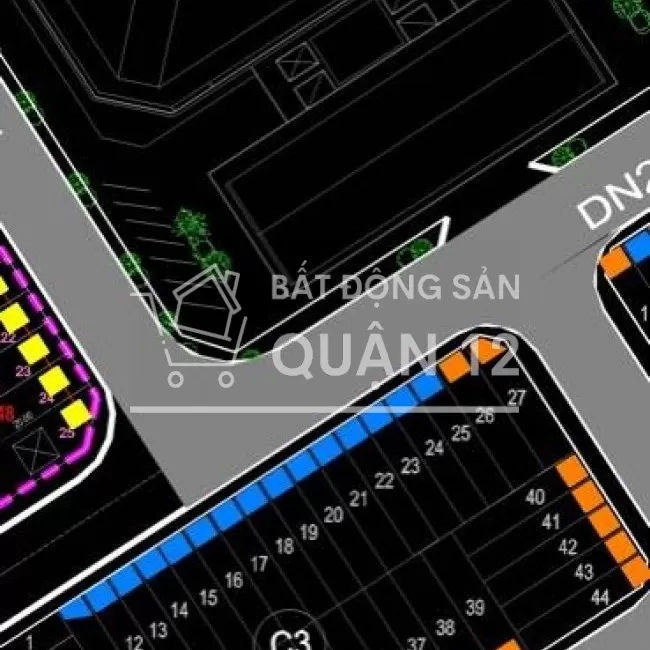 Bán lô đất sổ riêng mặt tiền đường 16m KDC An Sương