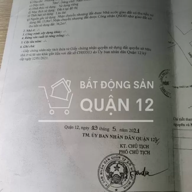 Bán đất 2 mặt tiền, QL 1A, hướng Đông Nam, ngang 5m