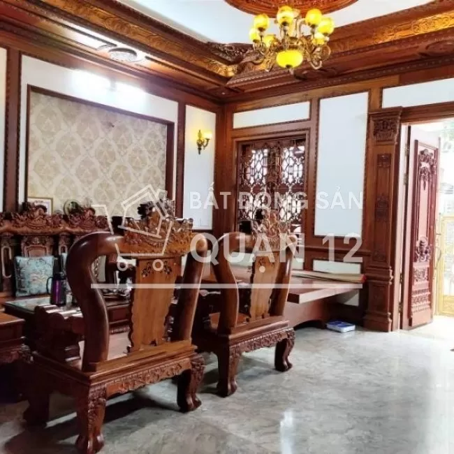 Bán nhà hẻm 1 sẹc - Ôtô quay đầu - Dương Thị Mười - TCH - Q12 - 4 Tầng