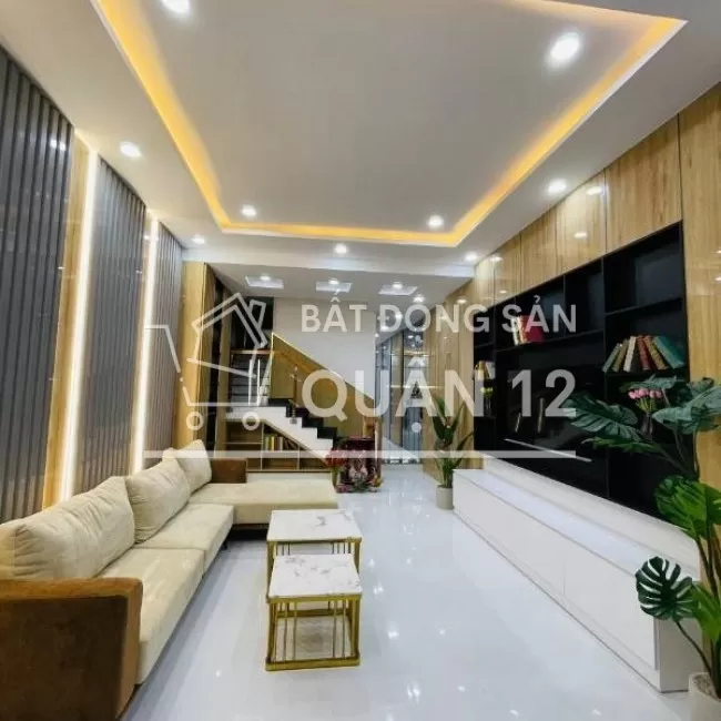 Hẻm xe hơi cách Hà Huy Giáp 100m nhà 5 tầng có thang máy sổ hồng riêng