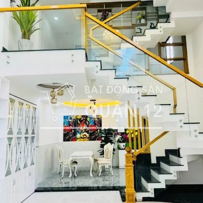 Nhà phố mới xây có thang máy đã hoàn thiện 4x20 1trệt 1lửng 2lầu st.