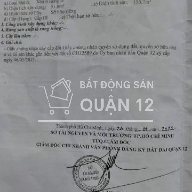 Bán nhà 4x16 2 lầu Ngay chợ Thạnh Xuân hẻm 6m
