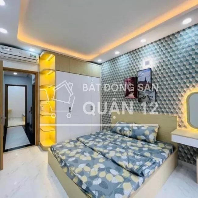 Nhà shr q12 -hẻm xe hơi 6m - mới xây thiết kế kỷ lưỡng