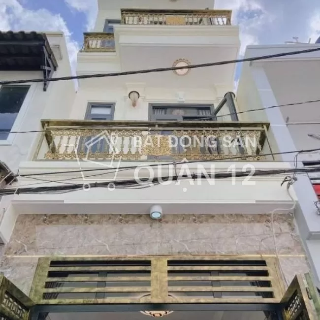 Nhà hẻm 5m - shr- 4PN - nở hậu ngang 4m