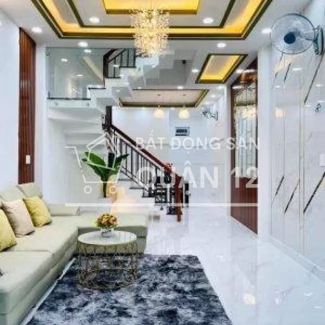 NHà riêng quận 12- shr hoàn công- 4PN - hẻm xe tải