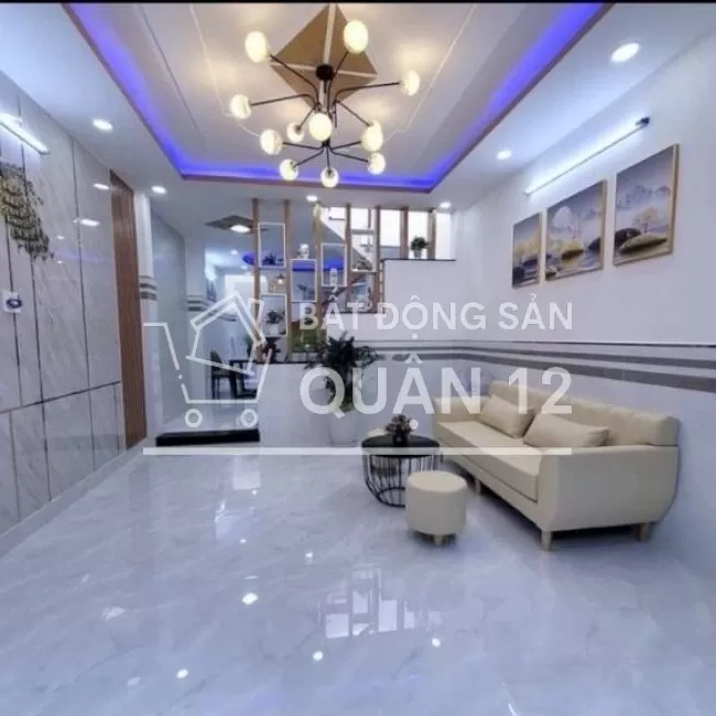 Nhà riêng quận 12- mới xây- đường lớn trải nhựa - 4PN - 50m2