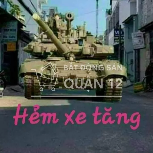 BÁN ĐẤT TẶNG NHÀ, NGUYỄN ẢNH THỦ,Q12,60M, HẺM TẢI QUAY ĐẦU.NHỈNH 3 TỶ