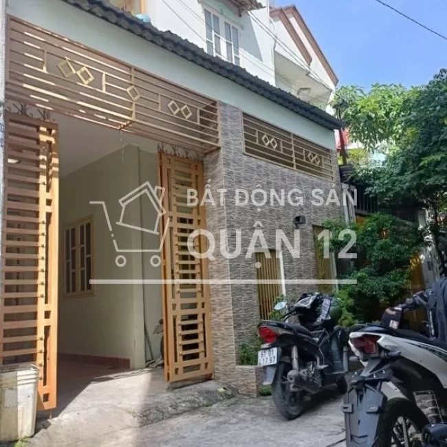 NHÀ QUẬN 12 SÁT MT QUỐC LỘ 1A 1TRỆT 1LẦU GIÁ 3TỶ800