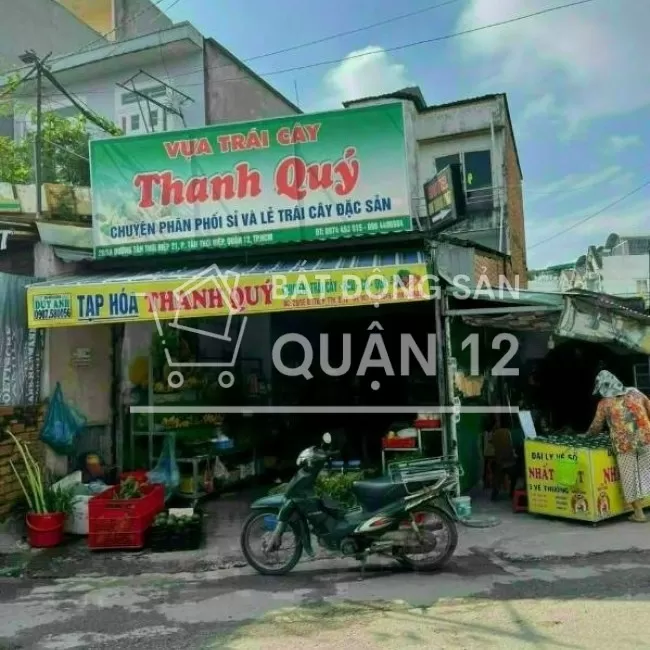 Bán gấp nhà mặt tiền chợ tự phát TTH 21 Quận 12, 4x16, 2 phòng, 3,55tỷ