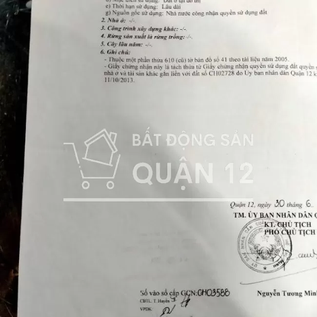 BÁN NHÀ CHÍNH CHỦ 5 X 20 HẺM 4M 2 TẦNG ĐƯỜNG VƯỜN LÀI AN PHÚ ĐÔNG Q12