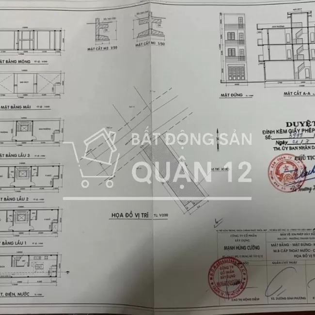 Bán đất 1 sẹc đường Hà Huy Giáp, hẻm xe hơi, DT 4x14m, giá 3.35 tỷ