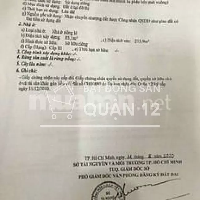 Bán Đất Tặng Nhà, hẻm 140/27/7 Vườn Lài, phường An Phú Đông, Quận 12