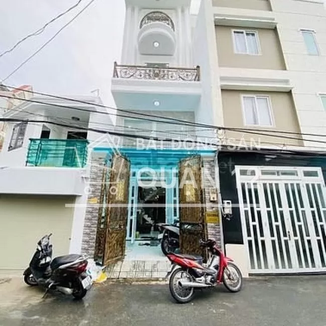 Nhà mới 1trệt 3lầu, 72M2(4x18), hẻm 6M, D.T.Mười, Q12, 5tỷ200 Chốt