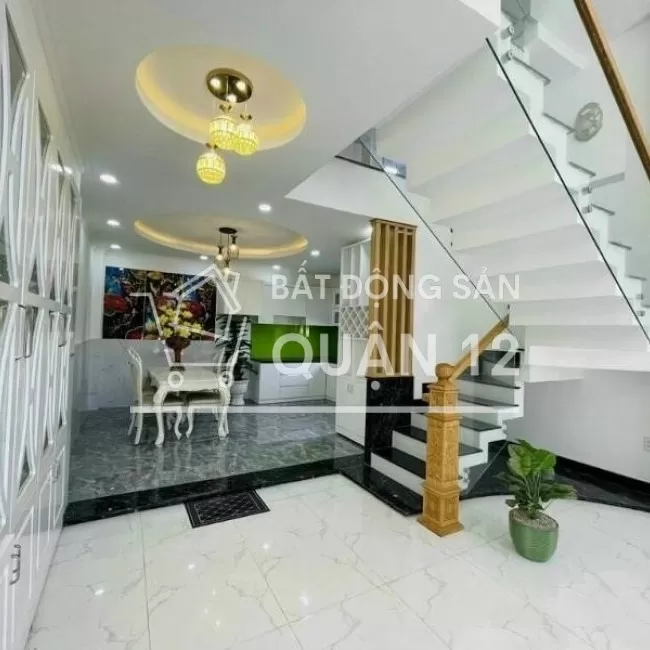 BÁN NHÀ PHỐ VEN SÔNG QUẬN 12- SHR - DỌN VÀO Ở NGAY - ĐÃ HOÀN CÔNG