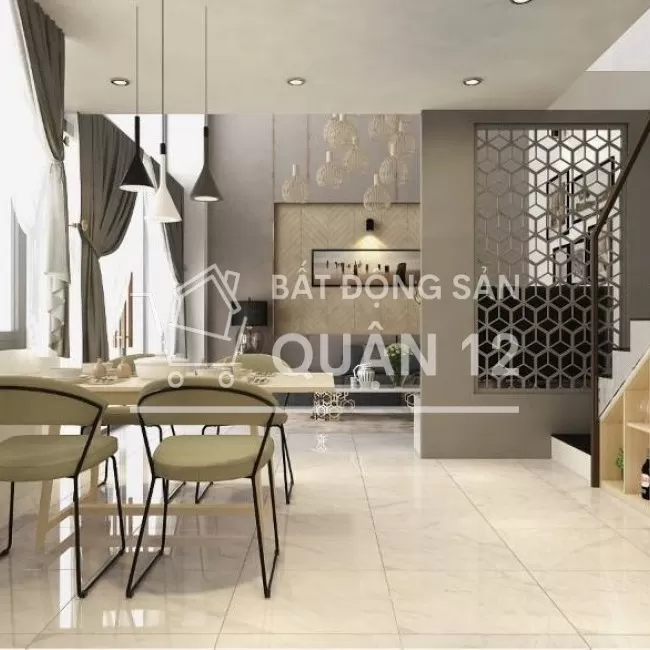 Nhà sổ hồng, mặt tiền đường, gần sông , 4PN DTSD 156m2, 5WC