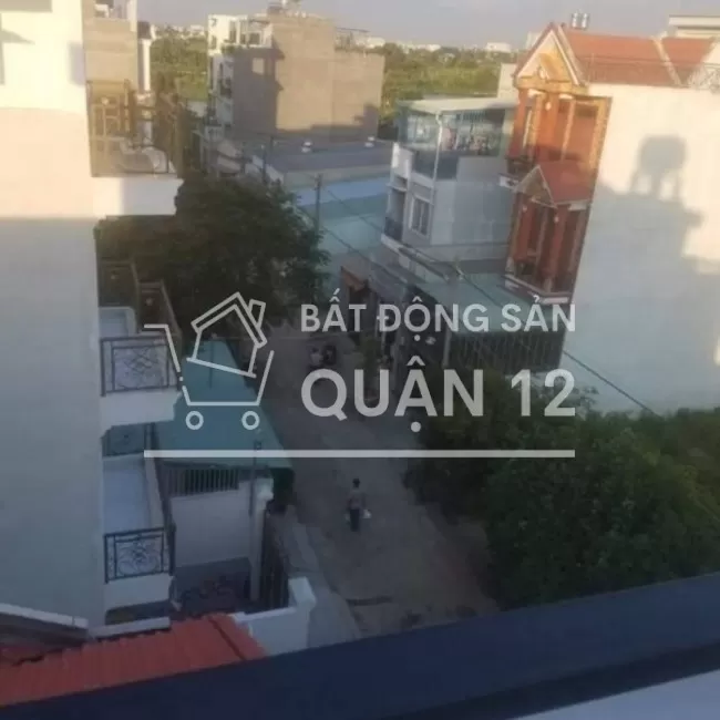 Nhà 1 trệt 3 lầu quận 12 đường thông 8m nhà đẹp