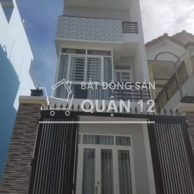 Nhà 1 trệt 3 lầu quận 12 đường thông 8m nhà đẹp