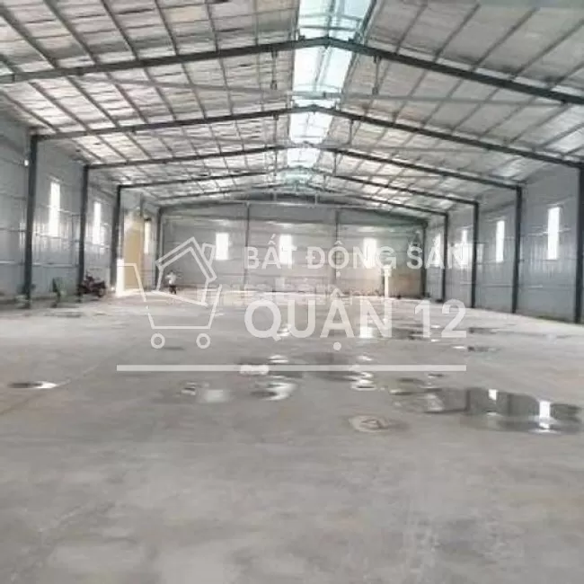 Cho thuê kho xưởng thới an , quận 12 ,gần QL1A, DT: 1.500m2 xe tải 24h