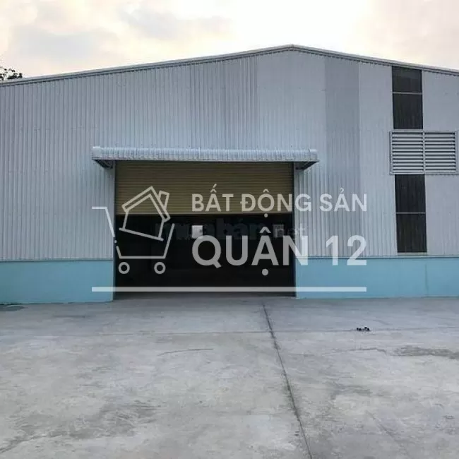 Cho thuê kho xưởng thới an , quận 12 ,gần QL1A, DT: 1.500m2 xe tải 24h