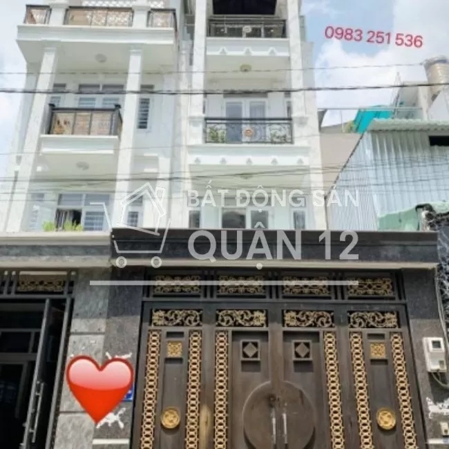 Bán nhà HXH Nguyễn Ảnh Thủ, 4 tầng, 80m2, KDC Hiệp Thành, Chỉ 4.8 tỷ