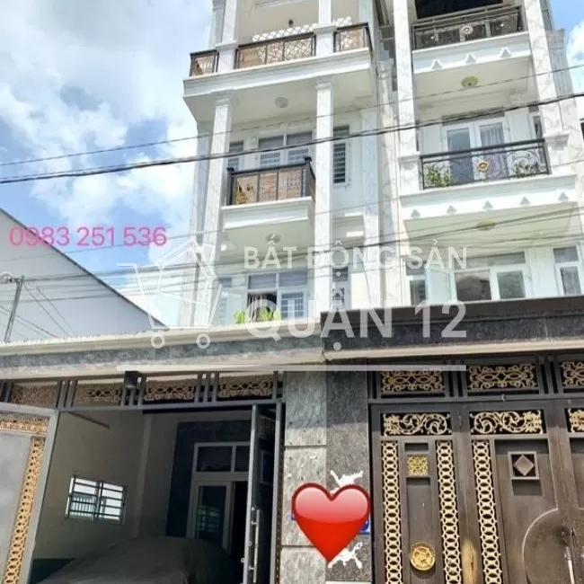Bán nhà HXH Nguyễn Ảnh Thủ, 4 tầng, 80m2, KDC Hiệp Thành, Chỉ 4.8 tỷ