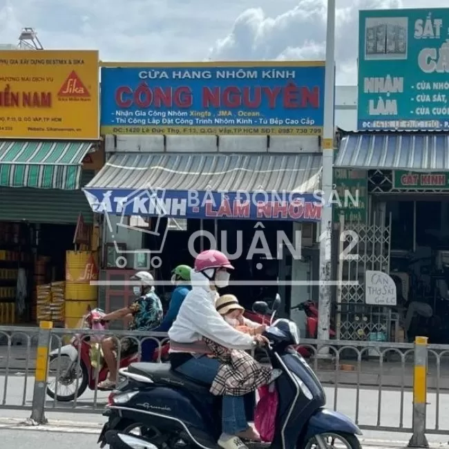 Nhà đất mặt tiền TTH07 sổ hồng riêng 