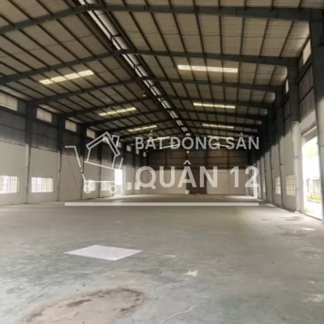 CHO THUÊ NHÀ XƯỞNG 1200m, 100triệu, CONT40f, QUẬN 12