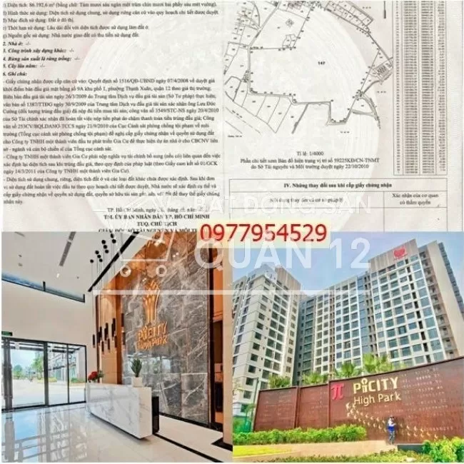 Bán ch 2pn+1 Picity hoa hậu Q12 57m2 2.5 tỷ