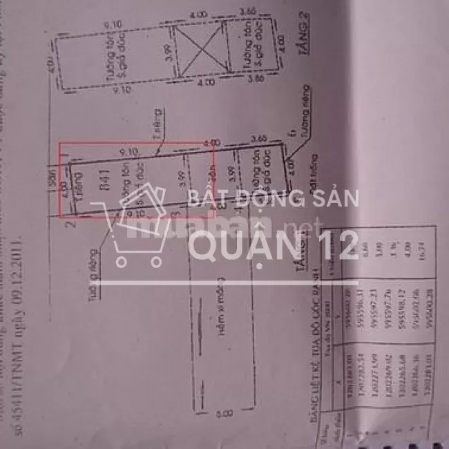 Nhà ngộp Ngân Hàng ( Trệt + lầu)  hẻm 5m Tân Chánh hiệp 10 Q12 