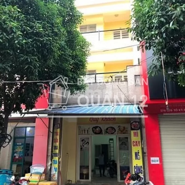 Bán nhà mặt tiền tô ký, khu bán đồ ăn uống, vỉa hè 8m, 4x21, 3 tầng