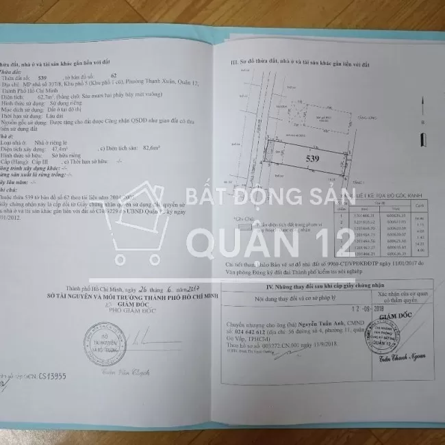 CHÍNH CHỦ BÁN NHÀ Ở THẠNH XUÂN - QUẬN 12 - TP HỒ CHÍ MINH
