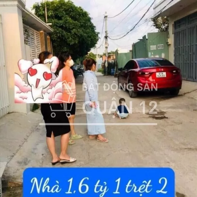 Nhà 1 trệt 2 lầu mới xây chưa ở,Có sổ đầy đủ Hà Huy Giáp Quận 12 