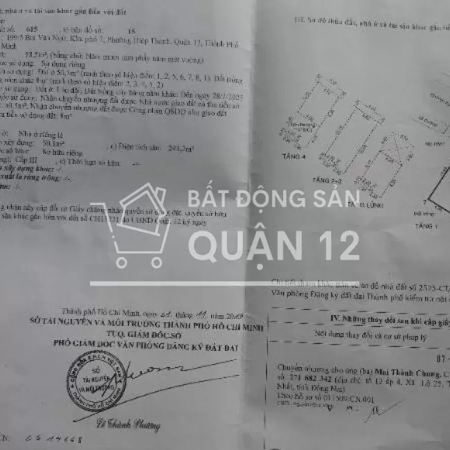 Bán nhà 199/5 đường bùi văn ngữ, phường hiệp thành, quận 12, tphcm