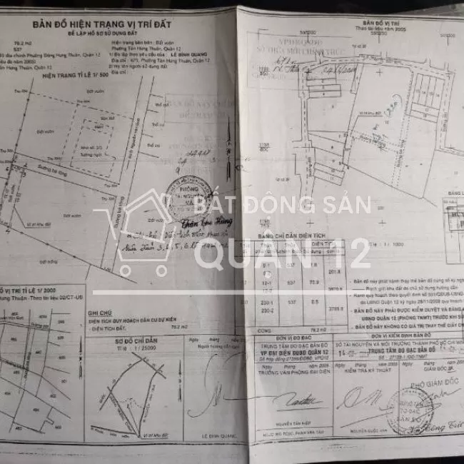 Bán lô đất 76m2 (4x19) hẻm xe hơi 4m Đông Hưng Thuận 42, Quận 12