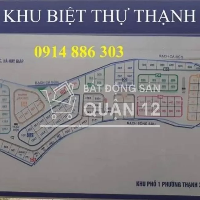 Bán đất khu biệt thự Thạnh Xuân, Quận 12 - Ngay Bến Xưa giá 16,5 tỷ