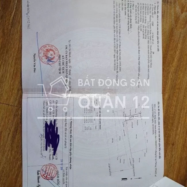 Bán đất Đầu Tư Thạnh Xuân 25, Đường dự phóng 30m trước nhà, Dt (5x25m)