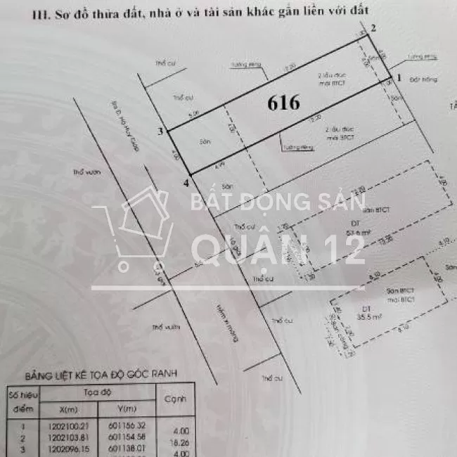 Nhà 2 lầu đường hà huy giáp , hẻm 6m , 4*18m , 4,88 tỷ , 3pn ,4wc .