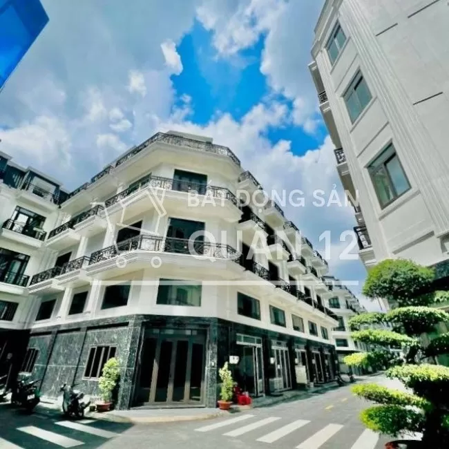 nhà phố Q12 The Sol Residence 1 trệt 3 lầu 4 tỷ X