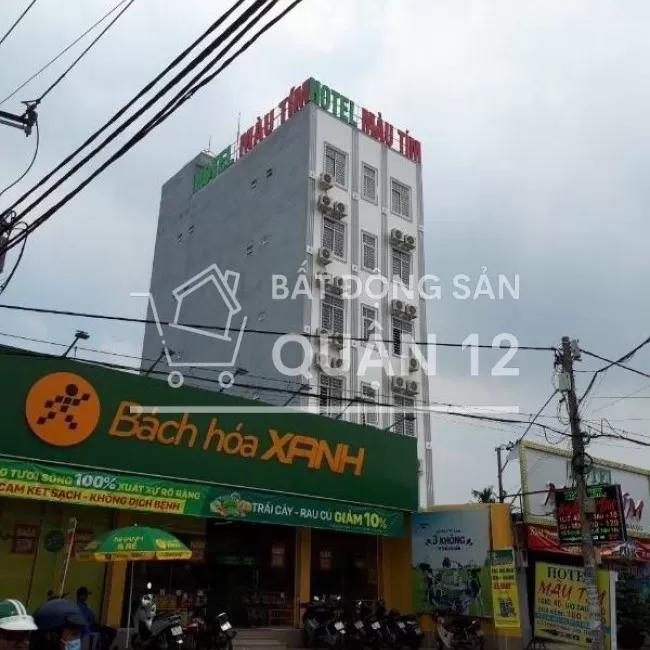 Bán khách sạn mặt tiền Hà Huy Giáp Thạnh Xuân Q12 7 tầng 32 phòng 33tỷ